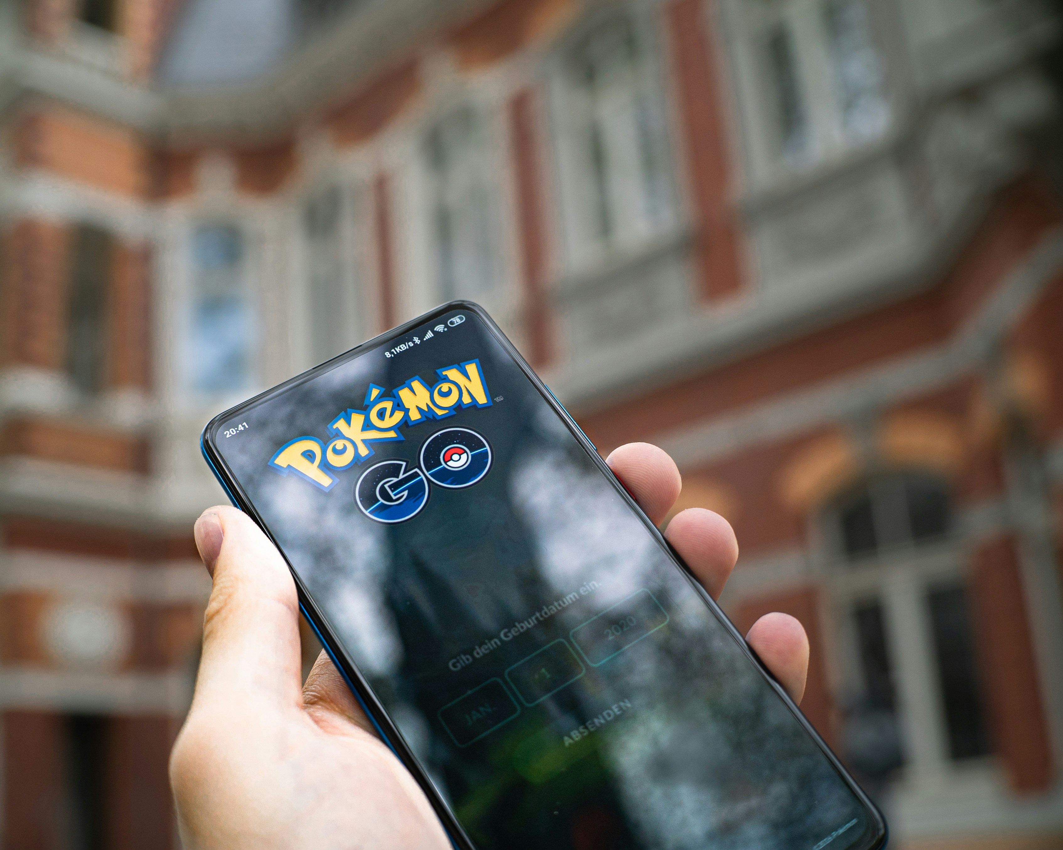Pokemon Go Splashscreen! One of the most played games in the last years.